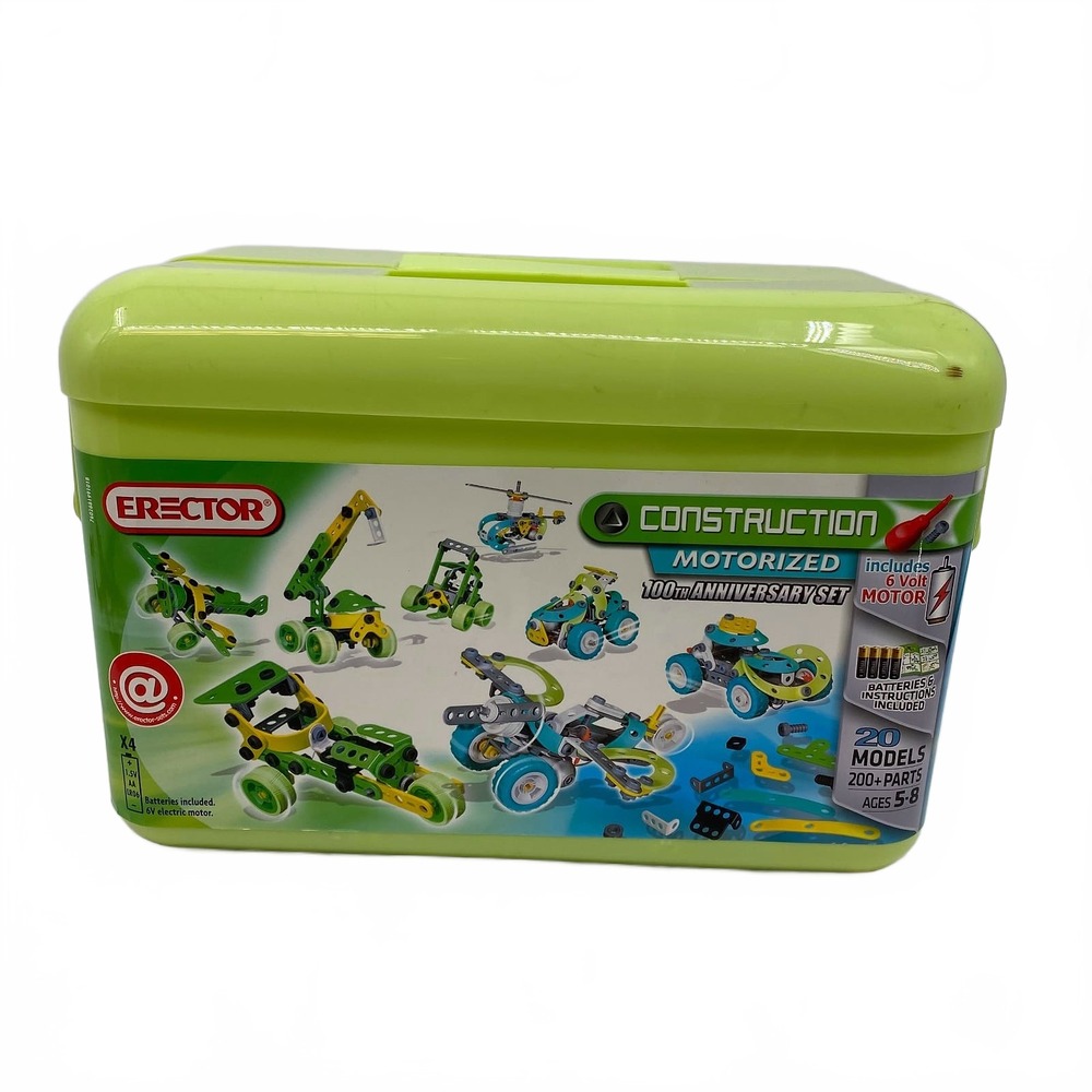 Erector Green Motorized 100th Anniversary Set for Kids | OS Regular